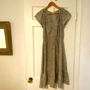 Loft cheetah print dress